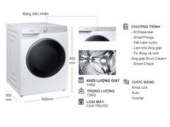 Máy giặt Samsung AI Ecobubble Inverter 11 kg WW11CGP44DSHSV
