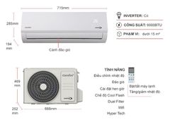 Điều hòa Comfee Inverter 9.000 BTU CFS-10VAFF-V