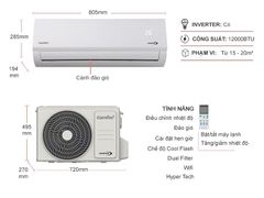 Điều hòa Comfee Inverter 12.000 BTU CFS-13VAFF-V