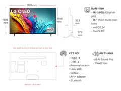 Smart Tivi QNED LG 4K 86 inch 86QNED86TSA