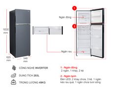 Tủ lạnh Aqua Inverter 283 lít AQR-T299FA(SL)