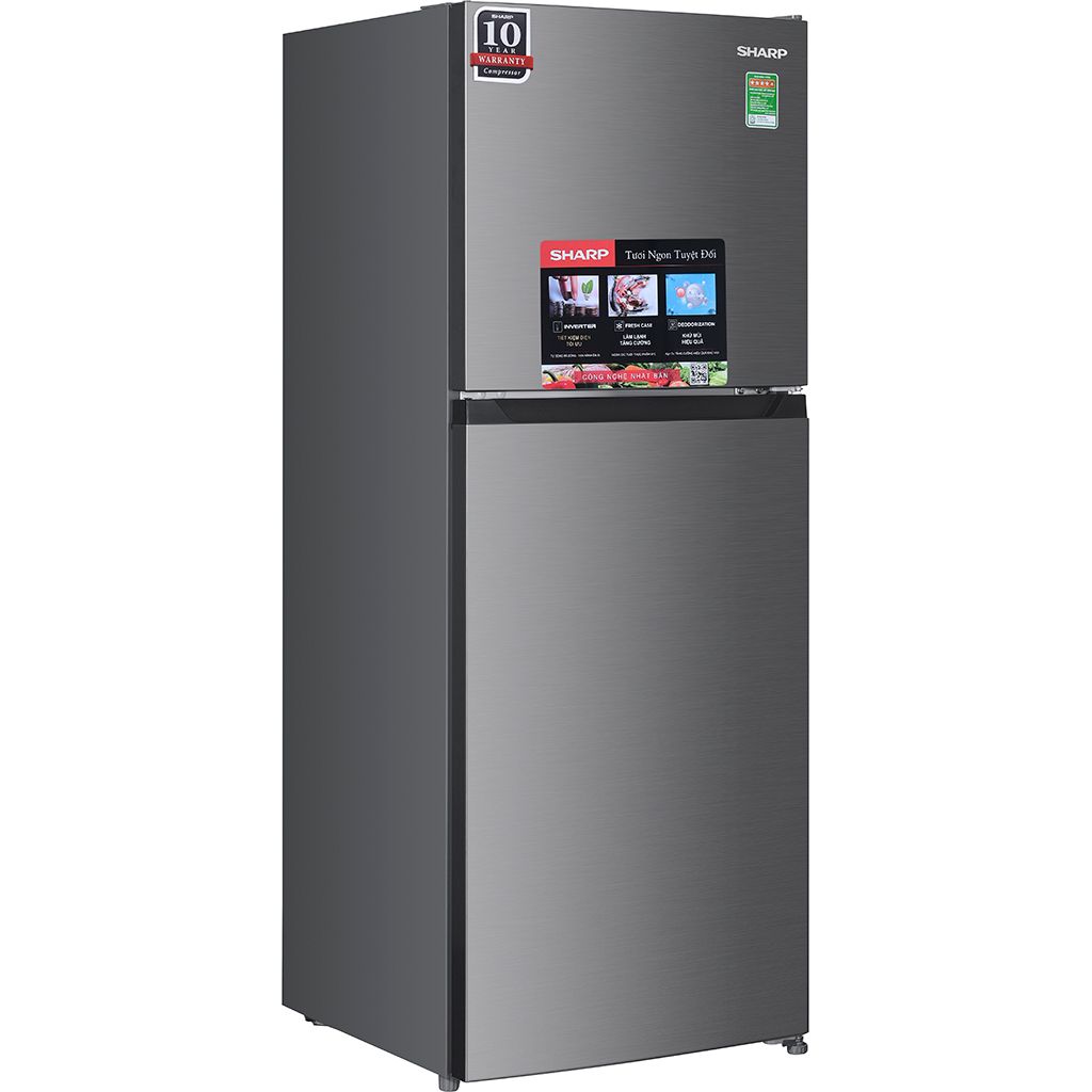 Tủ lạnh Sharp Inverter 197 lít SJ-X215V-SL