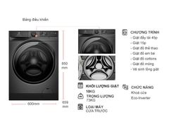 Máy giặt Electrolux UltimateCare 500 Inverter 10 kg EWF1023P5SC
