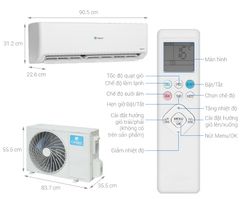 Điều hòa Casper 2 chiều Inverter 2HP-18.000BTU GH-18IS35