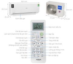 Điều hòa Aqua 1 chiều Inverter 12.500 BTU AQA-RV13QA2