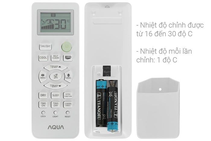 Điều hòa Aqua 1 chiều Inverter 9000 BTU AQA-RV10QA2