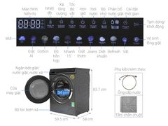 Máy giặt Aqua Inverter 10 kg AQD-DDW1000J BK