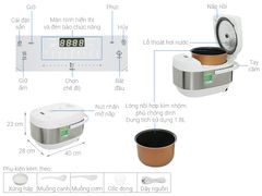 Nồi cơm điện tử Beko 1.8 lít RCM 50823W