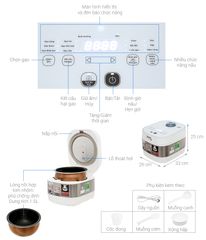 Nồi cơm cao tần Tefal 1.5 lít RK762168