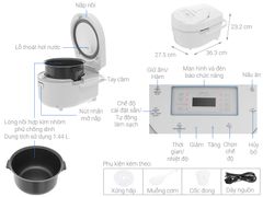 Nồi cơm điện tử Cuckoo 1.44 lít CR-0810F