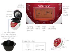 Nồi cơm điện tử áp suất Cuckoo 1.08 lít CRP-N0601F