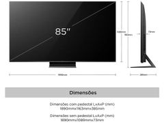 Google TV QD-Mini LED TCL 4K 85 inch 85C755