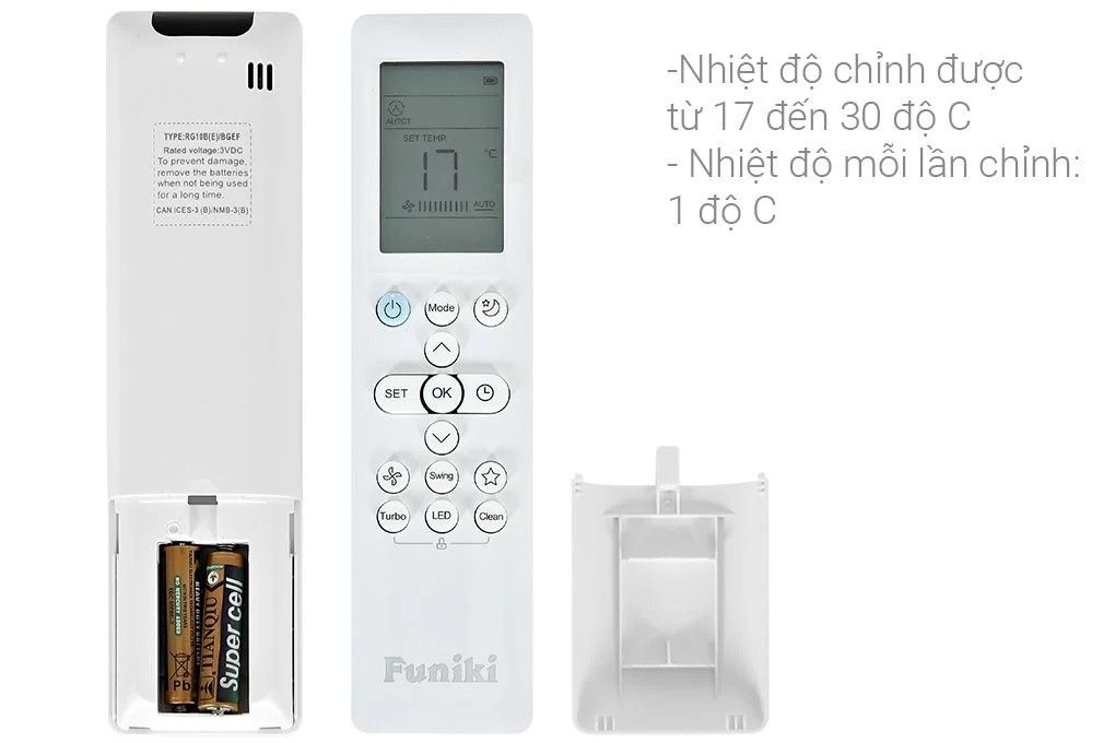 Điều hòa Funiki 2 chiều 9.000 BTU/1HP HSH10.TMU