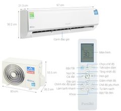 Điều hòa Funiki 1 chiều Inverter 18.000BTU/2HP HIC18.TMU