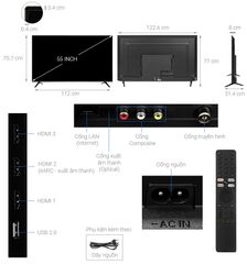 Google Tivi Xiaomi A 4K 55 inch L55M8-P2SEA