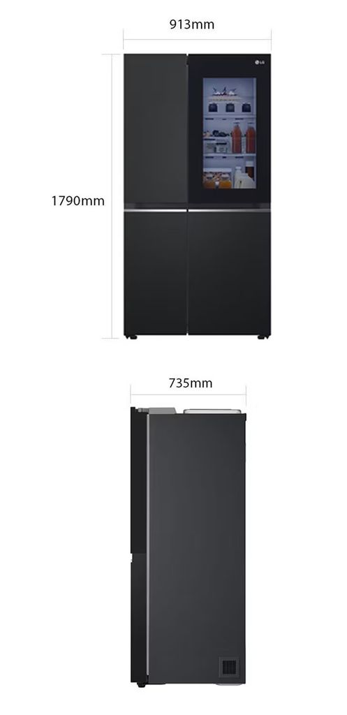 Tủ lạnh LG Inverter 655 lít Side By Side InstaView GR-V257BL
