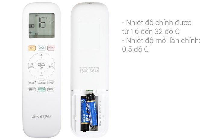 Điều hòa Casper 2 chiều Inverter 1HP-9.300BTU XH-09IF35