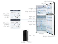 Tủ lạnh Hitachi Inverter 339 lít R-FVX450PGV9 GBK