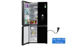 Tủ lạnh Aqua Inverter 469 lít Multi Door AQR-M536XA(WGB)