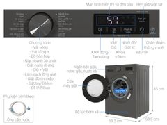 Máy giặt LG Inverter 9 kg FB1209S6M