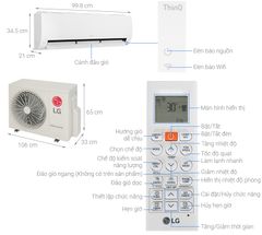 Điều hòa LG 1 chiều Inverter 2.5HP-21.000BTU V24WIN1
