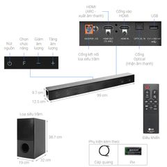 Bộ loa thanh LG SNH5 600W