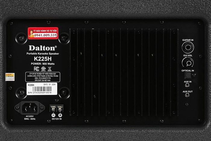 Loa karaoke xách tay Dalton K225H 900W