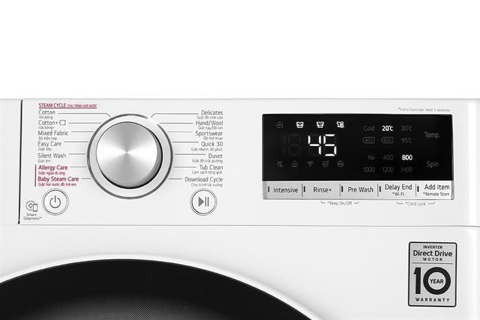 Máy giặt LG AI DD Inverter 9 kg FV1409S4W