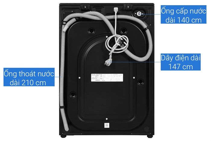 Máy giặt sấy Hitachi Inverter giặt 12 kg - sấy 8 kg BD-D120XGV MAG