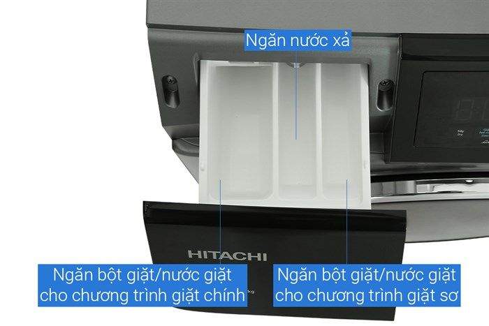 Máy giặt sấy Hitachi Inverter giặt 10.5 kg - sấy 7 kg BD-D1054HVOS
