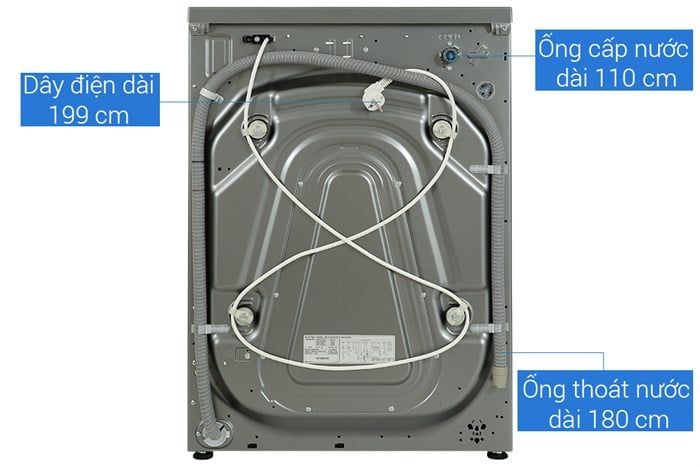 Máy giặt sấy Hitachi Inverter giặt 8.5 kg - sấy 5 kg BD-D852HVOS