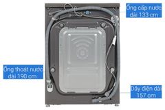 Máy giặt sấy LG Inverter giặt 12 kg - sấy 7 kg FV1412H3BA