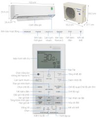 Điều hòa Panasonic 1 chiều Inverter 2.5HP-20.800BTU CS-XU24ZKH-8