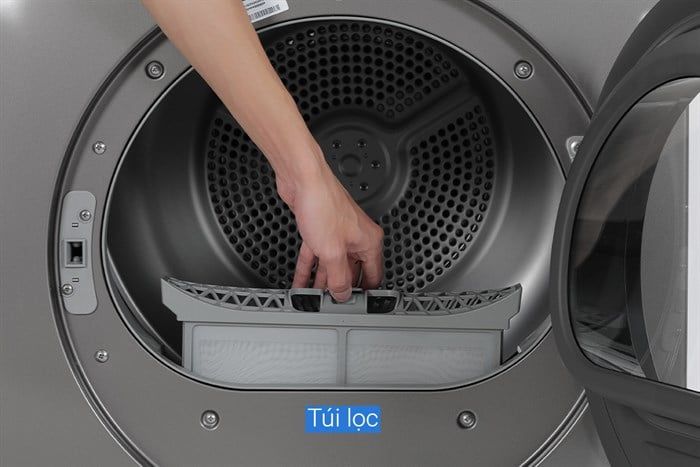 Máy sấy bơm nhiệt Samsung 9 kg DV90TA240AX/SV