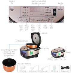 Nồi cơm điện tử Midea 1.8 lít MB-FS5021