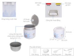 Nồi cơm nắp gài Comfee 1.5 lít CR-CM1520(D)