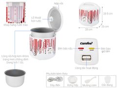Nồi cơm nắp gài Comfee 1.8 lít CR-CM1820(D)