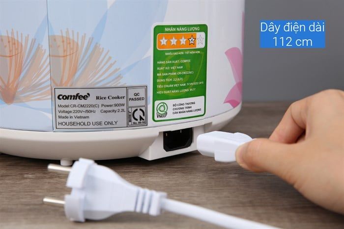 Nồi cơm nắp gài Comfee 2.2 lít CR-CM2220(C)