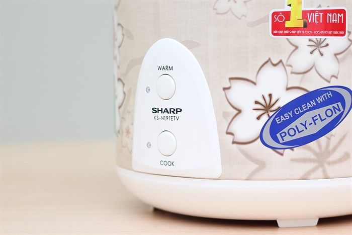 Nồi cơm nắp gài Sharp 1.8 lít KS-N191ETV