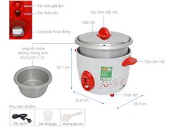 Nồi cơm nắp rời Sharp 2.2 lít KSH-D22V