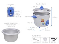 Nồi cơm nắp rời Sharp 2.8 lít KSH-D28V