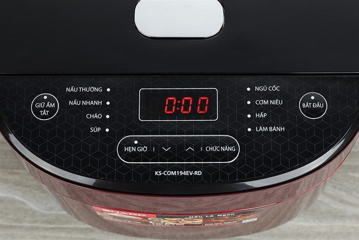 Nồi cơm điện tử Sharp 1.8 lít KS-COM194EV-RD