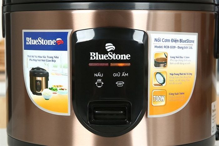 Nồi cơm nắp gài BlueStone 1.8 lít RCB-5519
