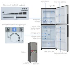 Tủ lạnh Sharp Inverter 330 lít SJ-XP352AE-SL