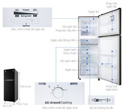 Tủ lạnh Samsung Inverter 236 lít RT22M4032BU/SV