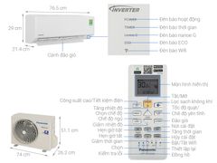 Điều hòa Panasonic 1 chiều Inverter 1HP-9.040BTU CS-PU9AKH-8