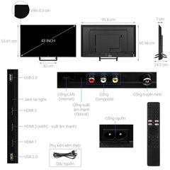 Google Tivi Xiaomi A Pro 4K 43 inch L43M8-A2SEA