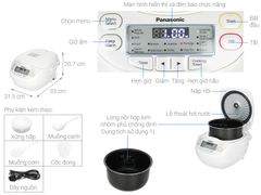 Nồi cơm điện tử Panasonic 1 lít SR-CL108WRAM