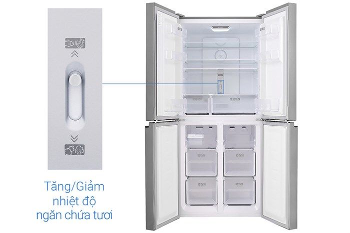 Tủ lạnh Sharp Inverter 401 lít Multi Door SJ-FXP480V-SL