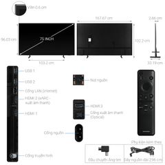 Smart Tivi Samsung 4K 75 inch UA75CU8000